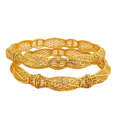 Royal Mesh Gold Bangles