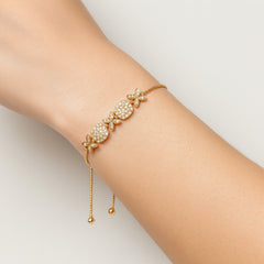 Golden Blossom Crystal Bracelet
