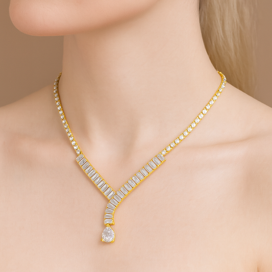 Elegant Crystal Necklace Set