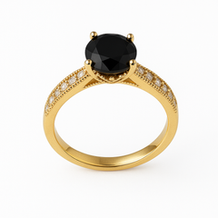 Midnight Black Elegance Ring