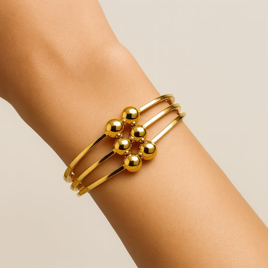 Golden Sphere Elegance Bracelet