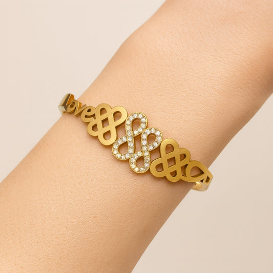 Infinity Love Gold Bracelet