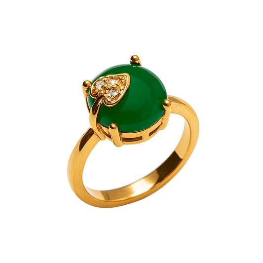 Green Stone Ring