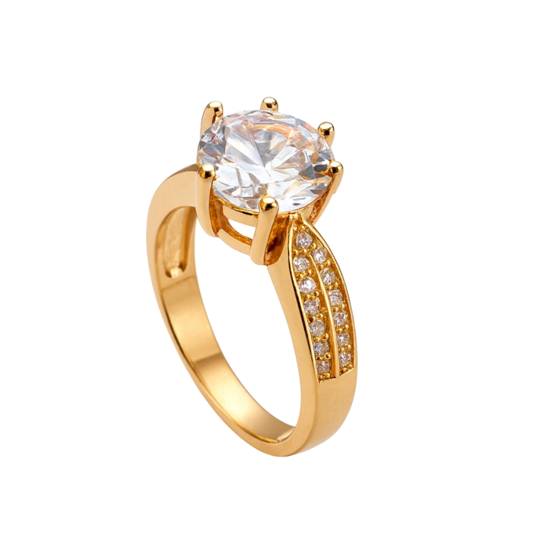 Eternal Spark Crystal Gold Ring
