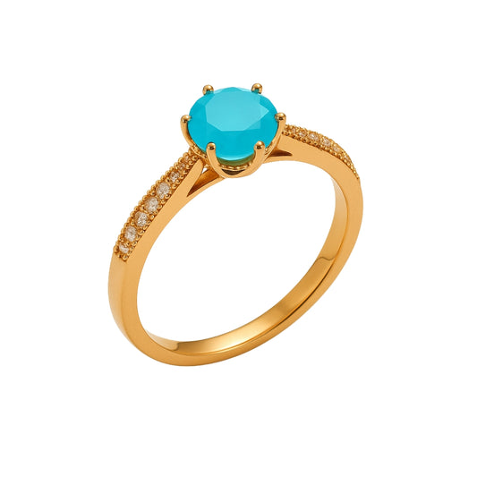 Ocean Blue Elegance Ring