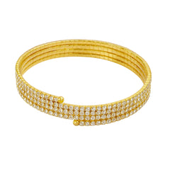 Crystal Multilayer Spiral Wrap Bracelet