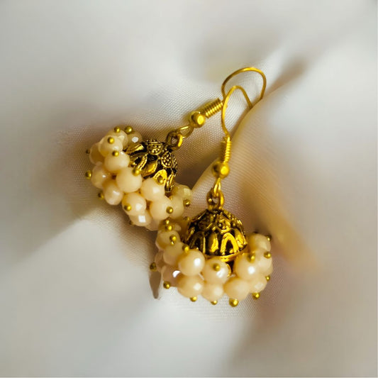 Antique Beaded Jhumka Earrings