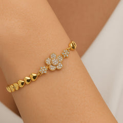 Floral Glow Diamond Bracelet