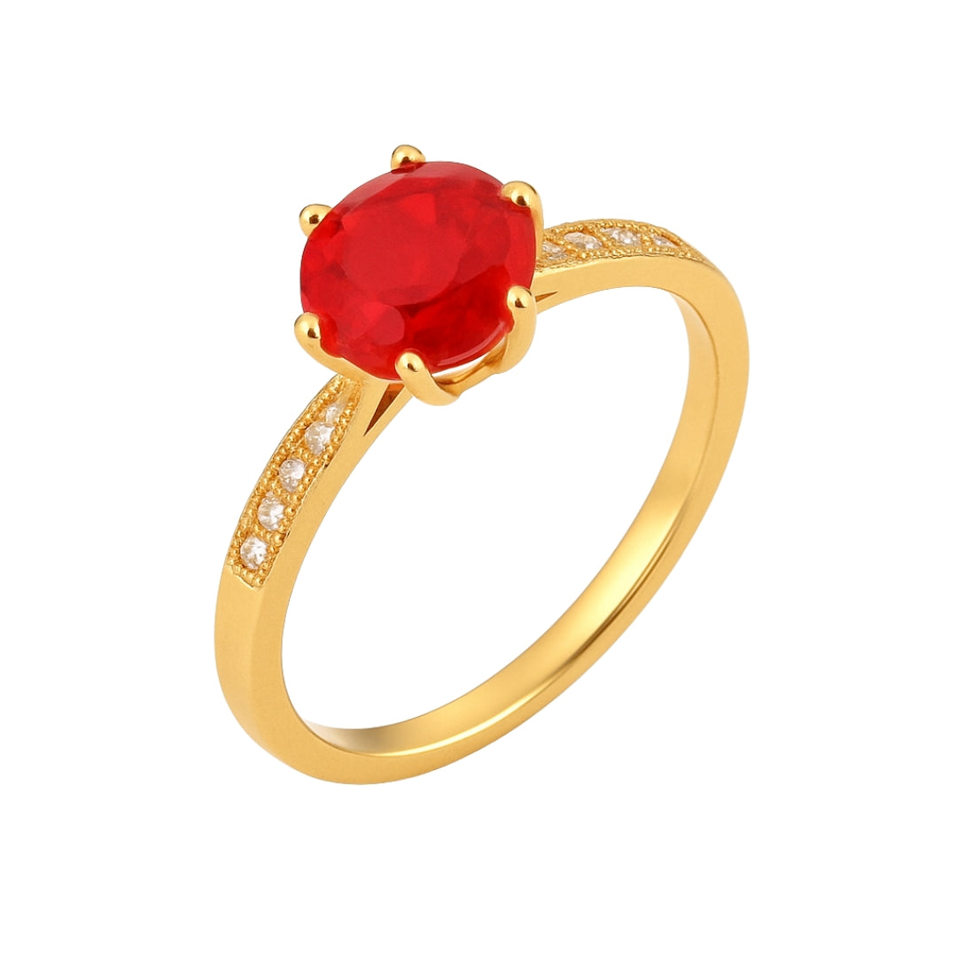 Ruby Glow Elegance Ring