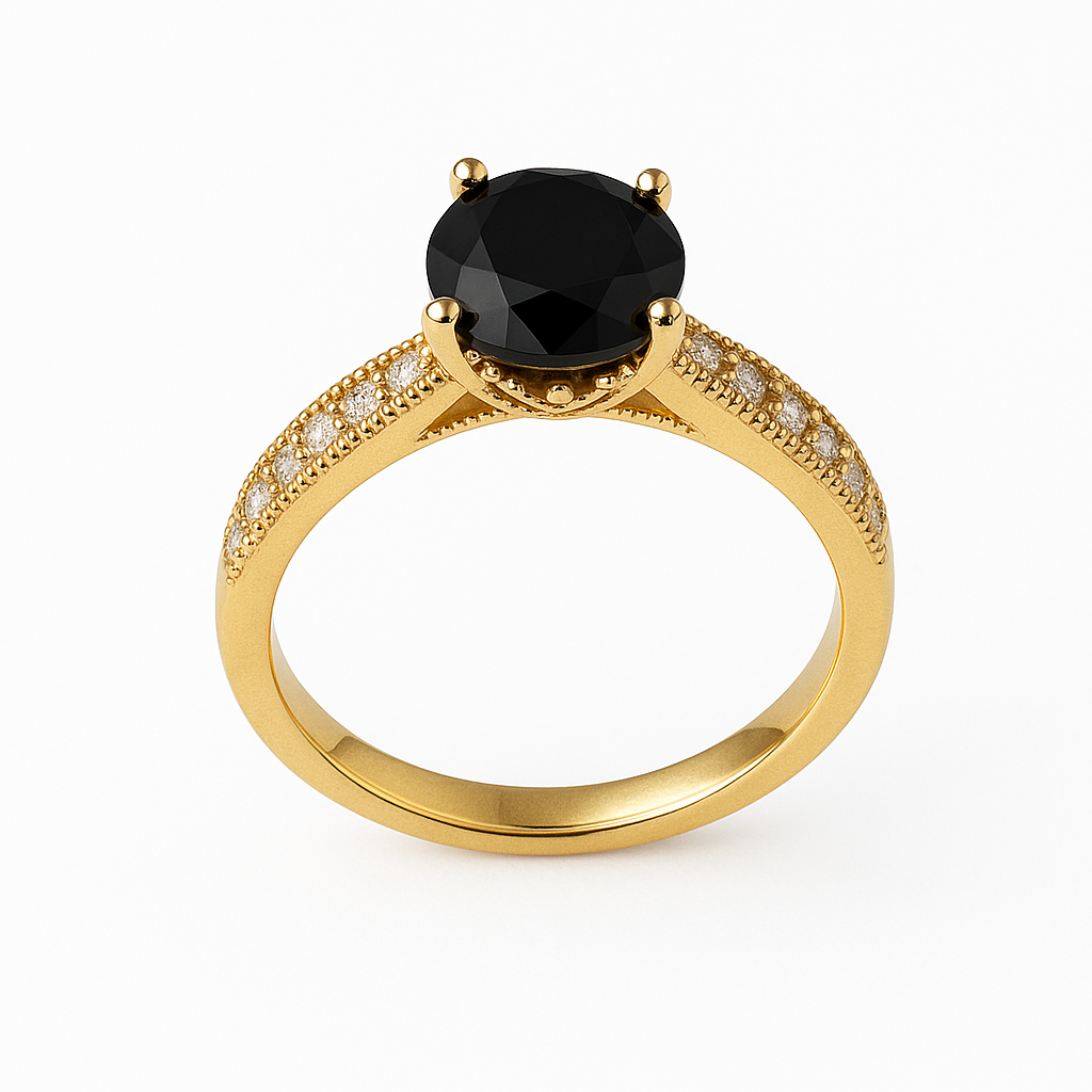Midnight Black Elegance Ring
