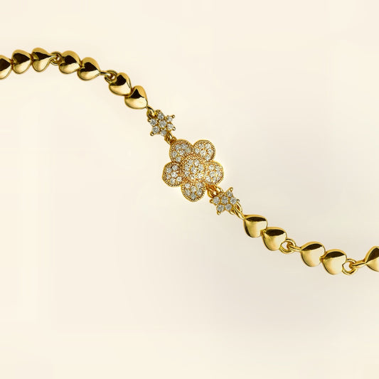 Floral Glow Diamond Bracelet