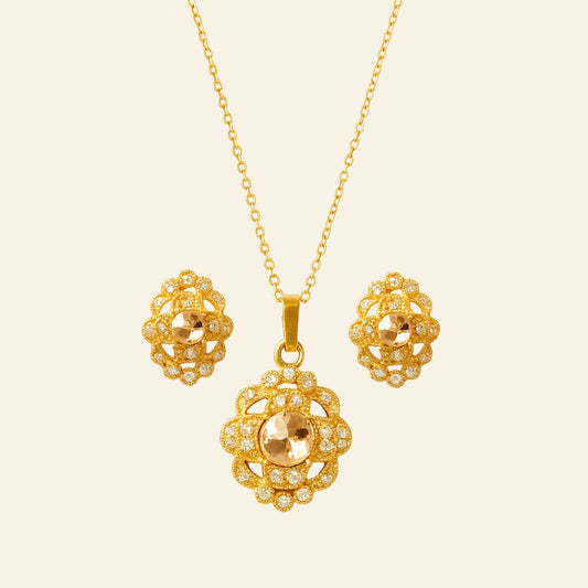 Ethereal Floral Necklace Set